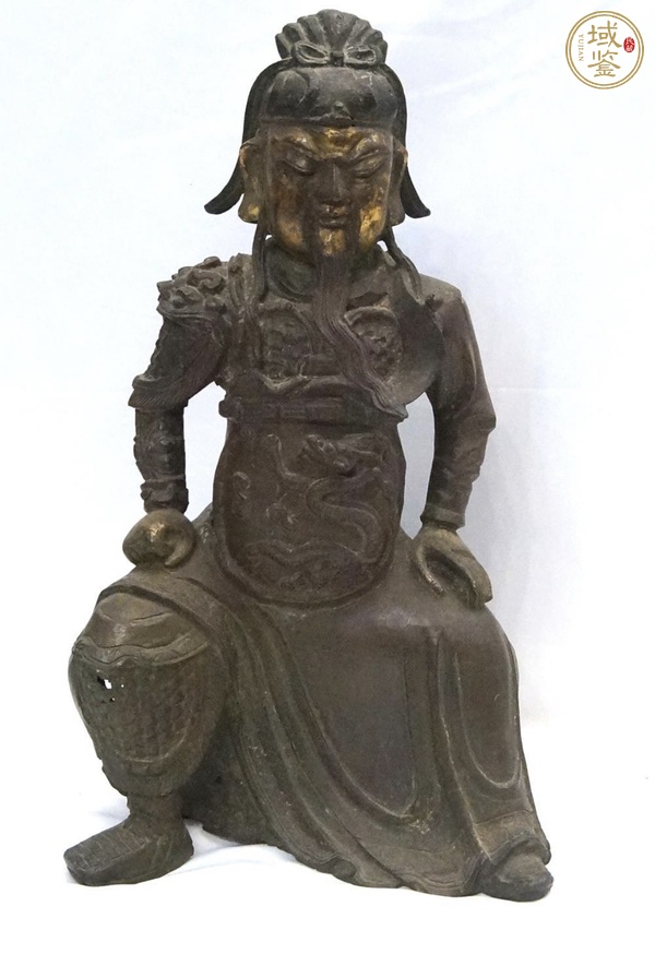 古玩銅器關(guān)公造像真品鑒賞圖