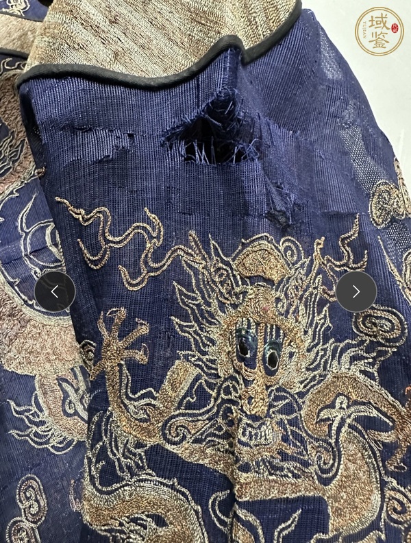 古玩雜項吉服龍袍真品鑒賞圖