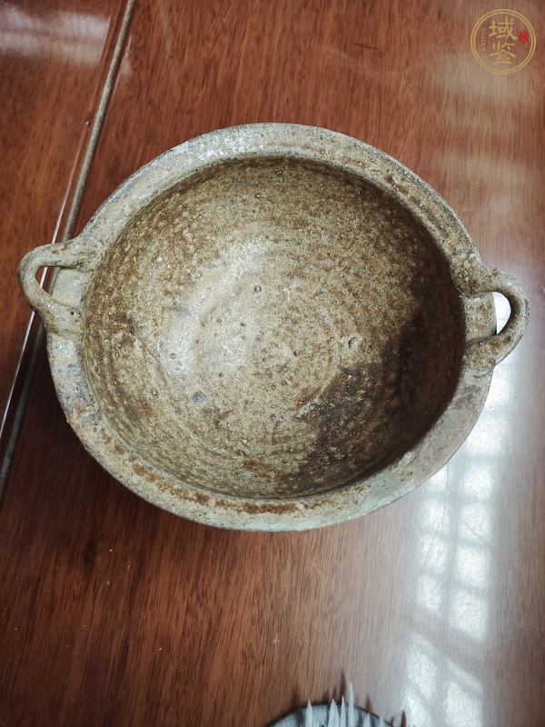 古玩陶瓷洪塘窯褐釉茶釜真品鑒賞圖