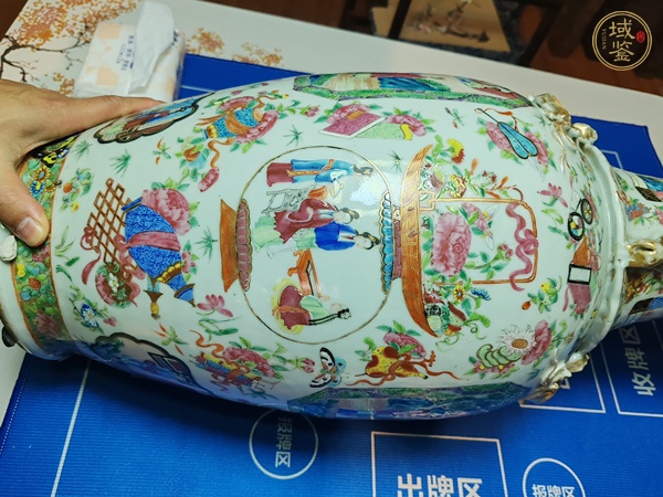 古玩陶瓷廣彩瓶真品鑒賞圖