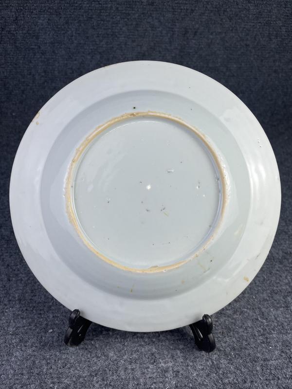 古玩陶瓷乾隆青花洞石花卉紋盤拍賣,當前價格1200元