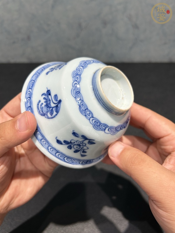 古玩陶瓷青花蓋碗真品鑒賞圖