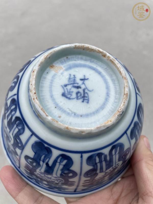 古玩陶瓷青花杯真品鑒賞圖