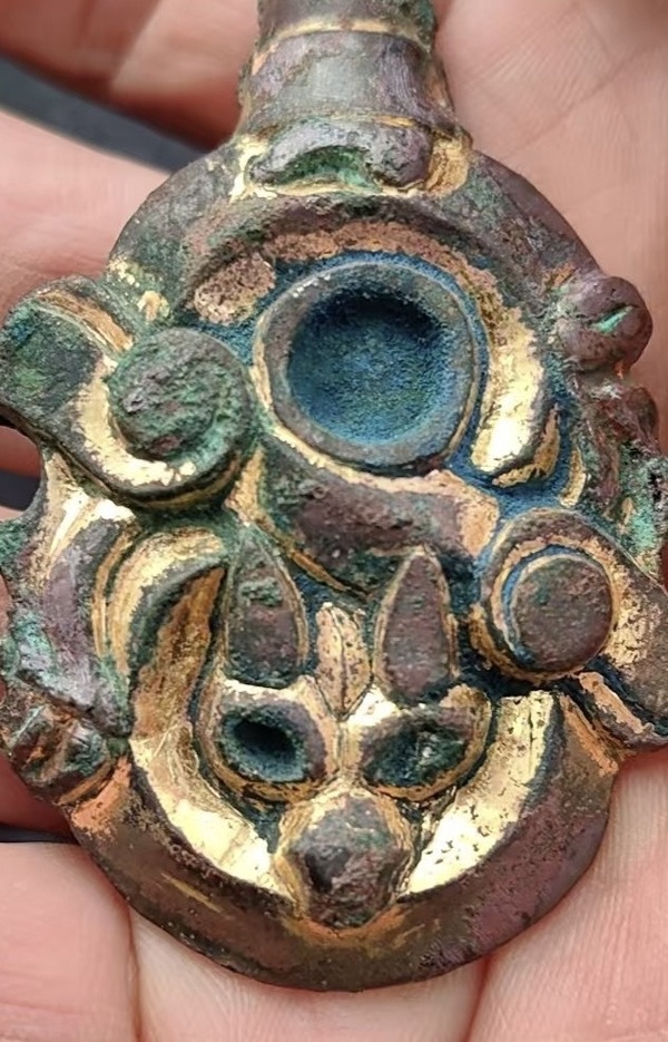 古玩銅器漢·鎏金狐面鉤拍賣，當前價格4500元