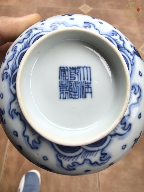 古玩陶瓷青花龍紋碗真品鑒賞圖