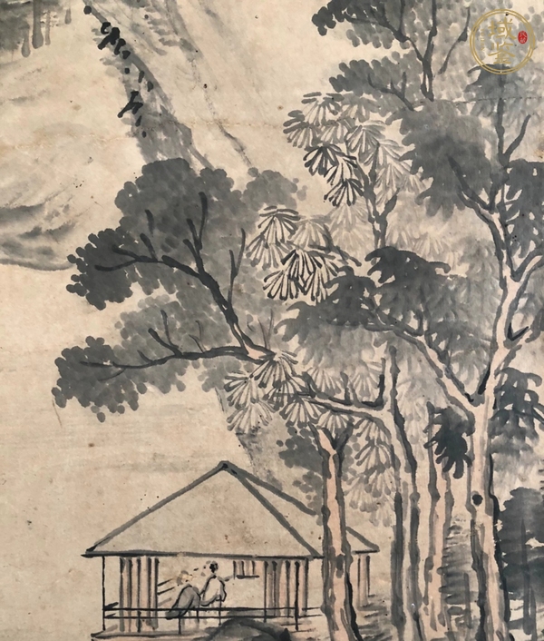 古玩字畫嵐溪山水真品鑒賞圖