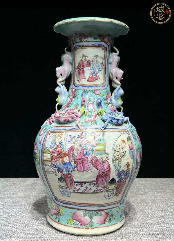 古玩陶瓷粉彩瓶真品鑒賞圖