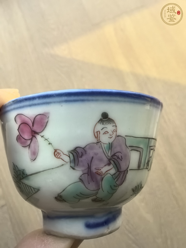 古玩陶瓷粉彩杯真品鑒賞圖