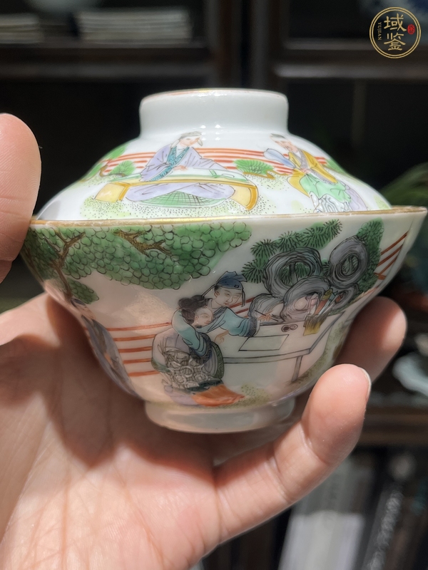 古玩蓋碗真品鑒賞圖