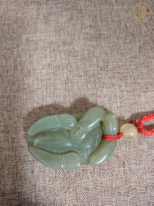 古玩玉器玉牛墜真品鑒賞圖