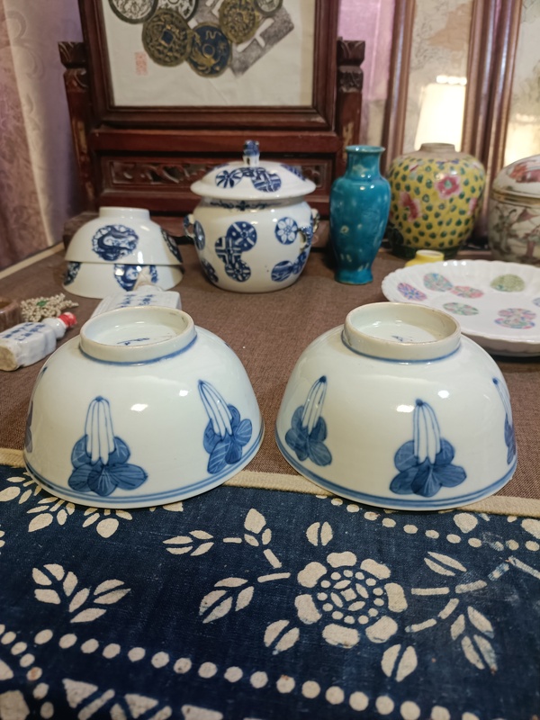 古玩陶瓷光緒青花百財紋茶碗拍賣,當(dāng)前價格2888元