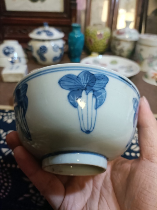 古玩陶瓷光緒青花百財紋茶碗拍賣,當(dāng)前價格2888元