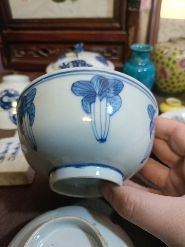 古玩陶瓷光緒青花百財紋茶碗拍賣,當(dāng)前價格2888元
