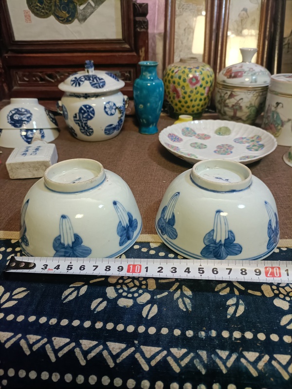古玩陶瓷光緒青花百財紋茶碗拍賣,當(dāng)前價格2888元