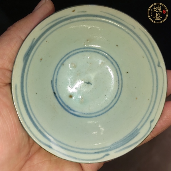 古玩陶瓷青花花卉紋杯真品鑒賞圖