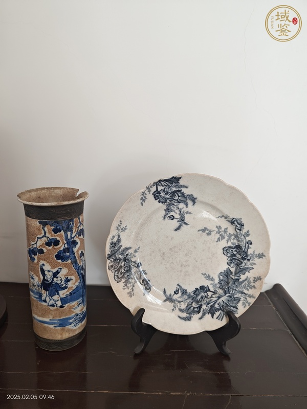 古玩陶瓷青花盤真品鑒賞圖