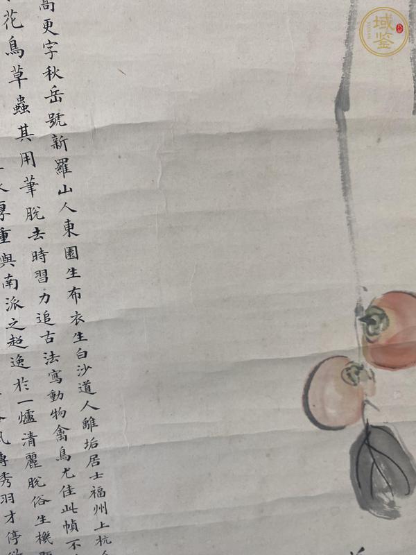 古玩字畫華嵒款花鳥畫真品鑒賞圖