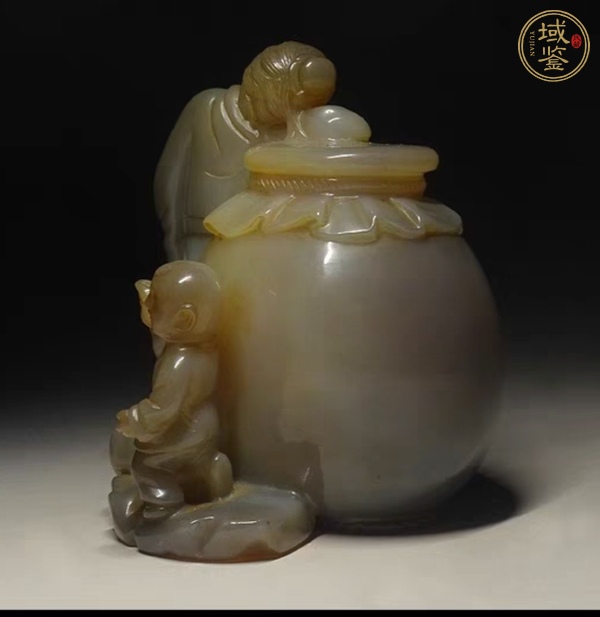 古玩雜項(xiàng)瑪瑙人物擺件真品鑒賞圖