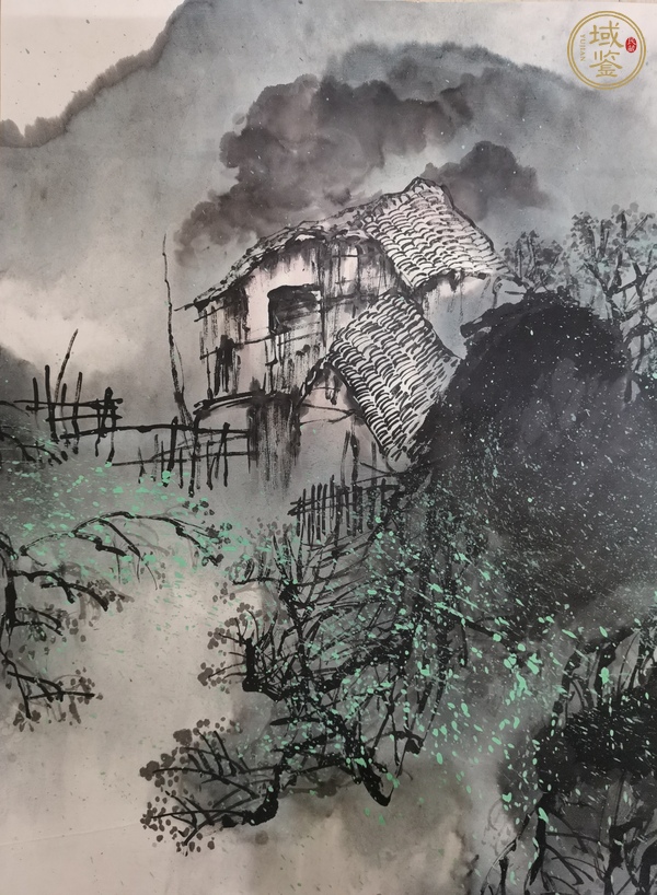 古玩字畫當代·張際才 山水真品鑒賞圖