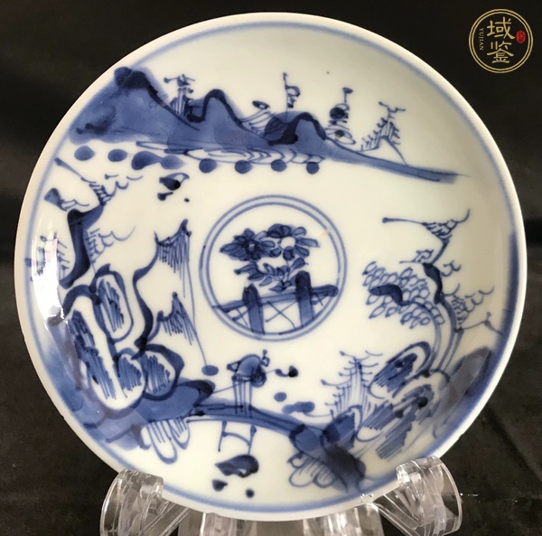 古玩陶瓷青花盤真品鑒賞圖