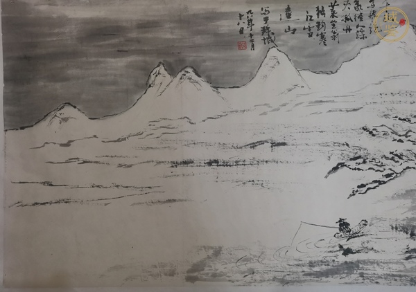 古玩字畫何加林 雪景圖真品鑒賞圖