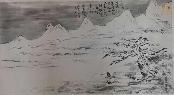 古玩字畫何加林 雪景圖真品鑒賞圖