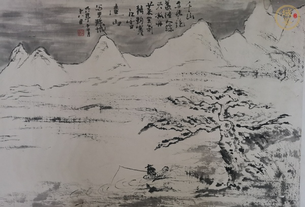 古玩字畫何加林 雪景圖真品鑒賞圖