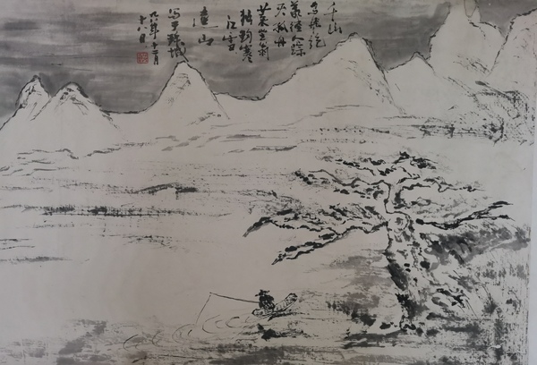 古玩字畫(huà)中美協(xié)理事中國(guó)國(guó)家畫(huà)院美術(shù)館館長(zhǎng)何加林詩(shī)意雪景圖拍賣(mài)，當(dāng)前價(jià)格3000元