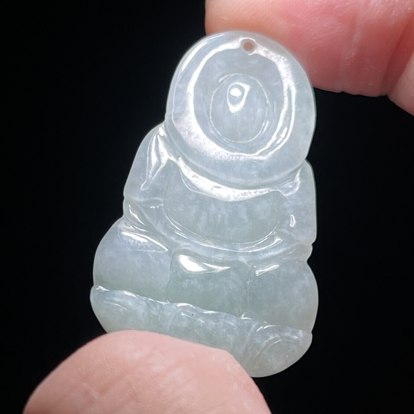 古玩玉器精品翡翠觀音掛件拍賣,當前價格998元