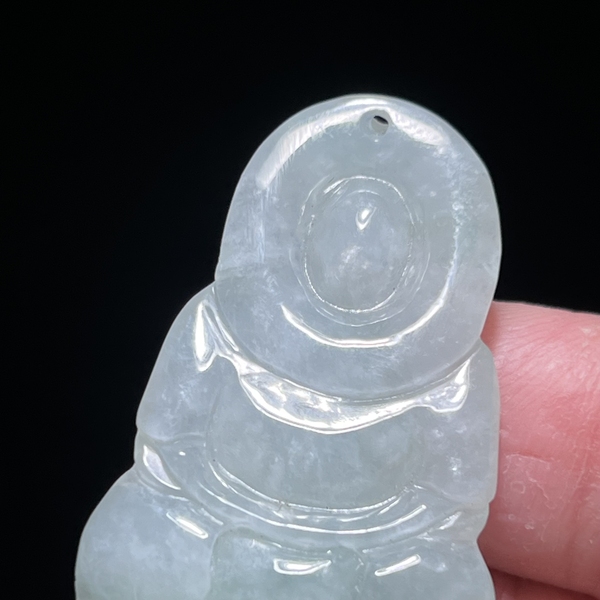 古玩玉器精品翡翠觀音掛件拍賣,當前價格998元