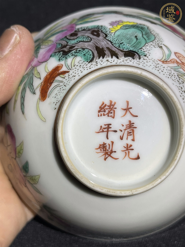 古玩陶瓷粉彩靈仙祝壽杯真品鑒賞圖