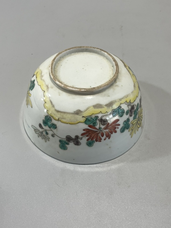 古玩陶瓷五彩花卉紋茶碗拍賣,當(dāng)前價格2999元