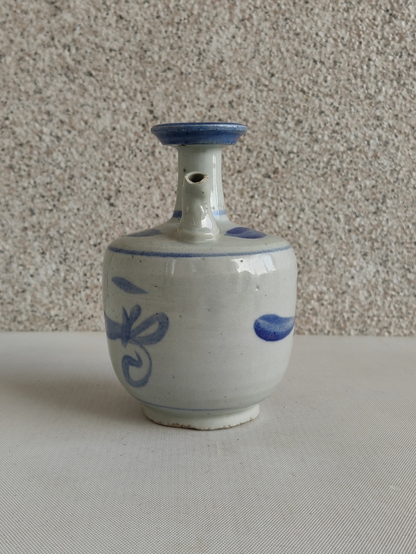 古玩陶瓷青花花卉紋酒壺拍賣,當前價格680元