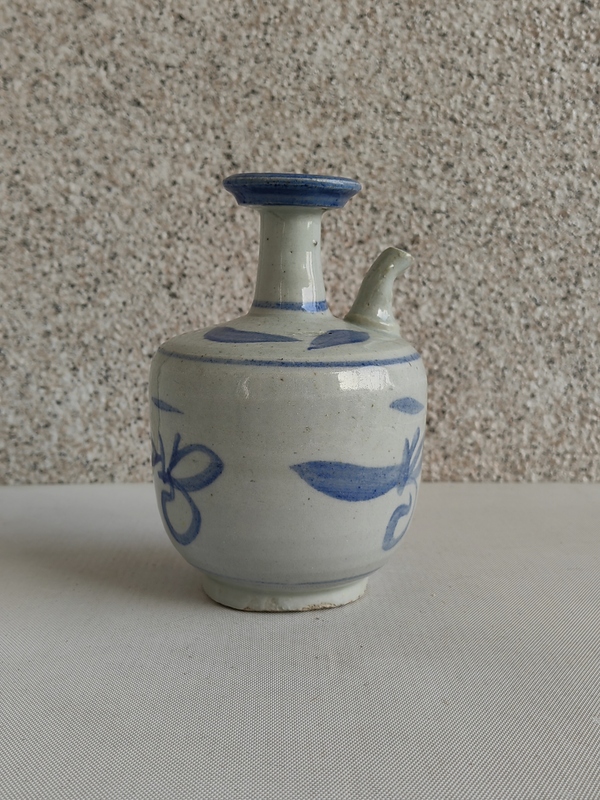 古玩陶瓷青花花卉紋酒壺拍賣,當前價格680元