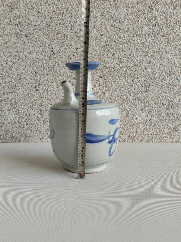 古玩陶瓷青花花卉紋酒壺拍賣,當前價格680元