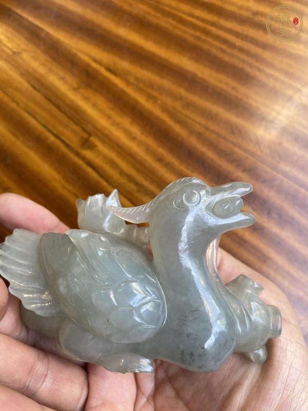 古玩玉器鵝銜蓮真品鑒賞圖