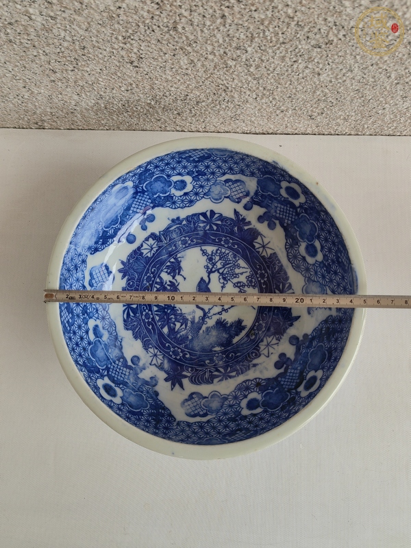 古玩陶瓷青花花鳥紋碗真品鑒賞圖