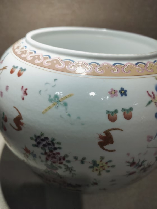 古玩陶瓷粉彩水呈拍賣，當前價格4500元