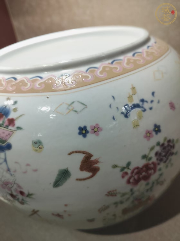 古玩陶瓷粉彩水呈真品鑒賞圖