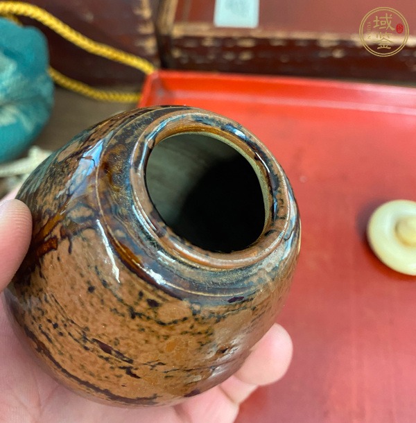 古玩陶瓷日本茶入真品鑒賞圖