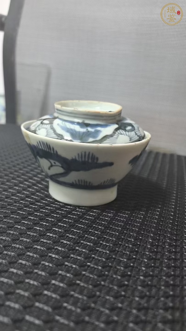 古玩陶瓷青花蓋杯真品鑒賞圖