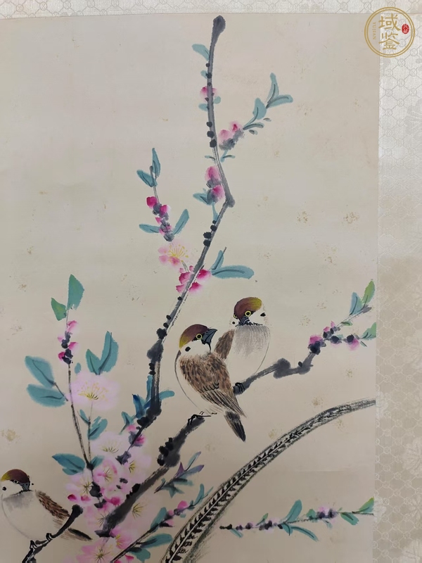 古玩字畫顏伯龍款小寫意花鳥真品鑒賞圖