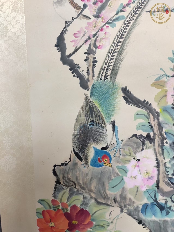 古玩字畫顏伯龍款小寫意花鳥真品鑒賞圖