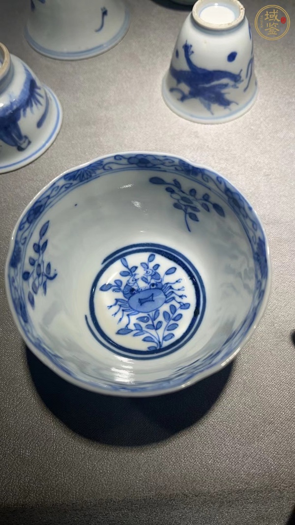 古玩陶瓷二甲傳臚青花杯真品鑒賞圖