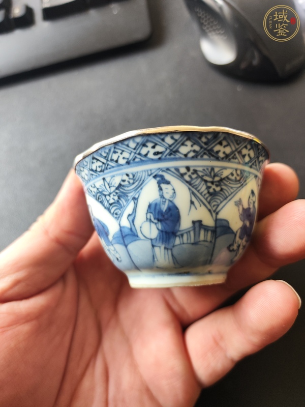 古玩陶瓷青花杯真品鑒賞圖