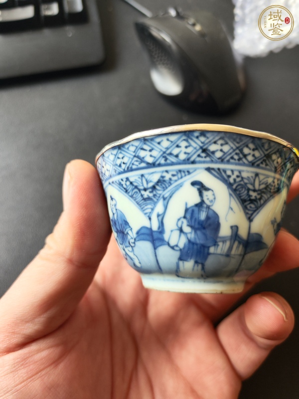 古玩陶瓷青花杯真品鑒賞圖