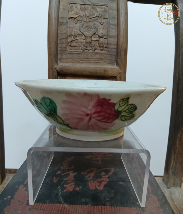 古玩陶瓷大雞圖碗真品鑒賞圖