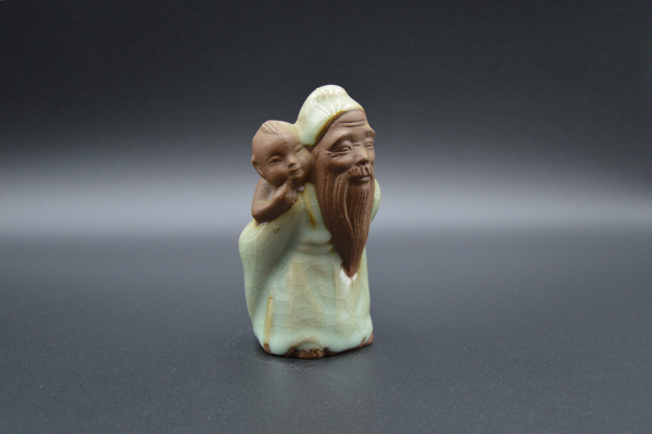 古玩陶瓷【特價】青釉人物瓷塑像拍賣,當前價格29元