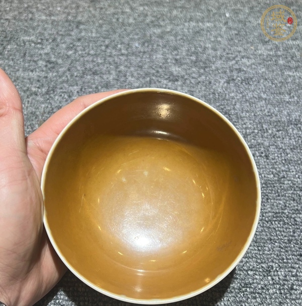 古玩陶瓷紫金釉茶碗真品鑒賞圖