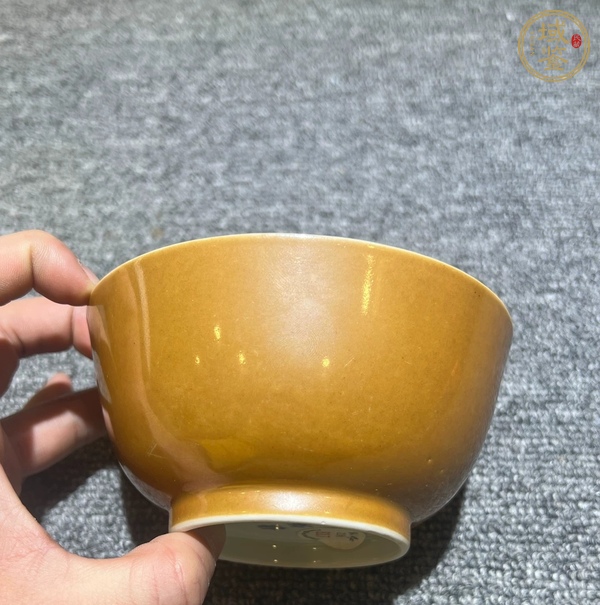 古玩陶瓷紫金釉茶碗真品鑒賞圖